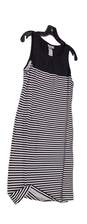 Tommy Bahama Women's Black White Striped Sleeveless Round Neck Knee Length Tank Dress Size M image number 2