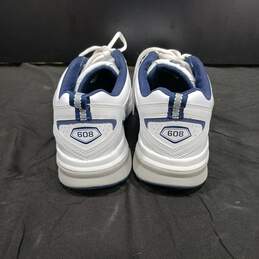 Men's New Balance White/Navy Sneakers Size 9.5 alternative image