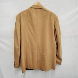 Oscar De La Renta MN's Wool Rayon & Cashmere Blend Tan Blazer Size 44 Long alternative image