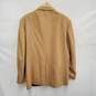 Oscar De La Renta MN's Wool Rayon & Cashmere Blend Tan Blazer Size 44 Long image number 2