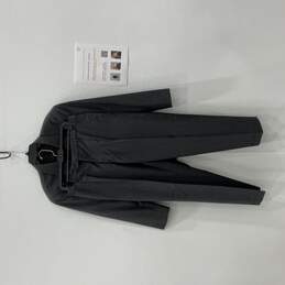 Armani Collezioni Mens Gray Striped Single Breasted Blazer & Pants Suit Set 42/C