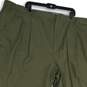 KINGSIZE Mens Green Pleated Slash Pocket Straight Leg Chino Pants Size 58/38 image number 3