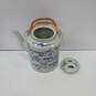 9PC Porcelain White & Blue Teapot & Cup Bundle image number 4