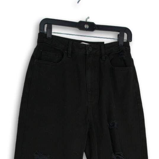 NWT Pacsun Womens Black Denim Medium Wash Straight Leg Boyfriend Jeans Size 27 image number 3