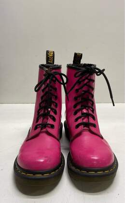 Dr. Martens 1460 Hot Pink Patent Leather Combat Boots Women's Size 7 alternative image