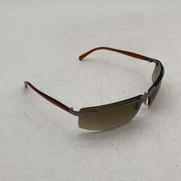 Ray-Ban Mens RB3296 Brown Silver Half Rim Square Sunglasses With Black Case alternative image