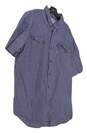 Carhartt Mens Blue Short Sleeve Collared Casual Button Down Shirt Size 2XL image number 3