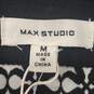 Max Studio Women Black/White Graphic M NWT image number 3
