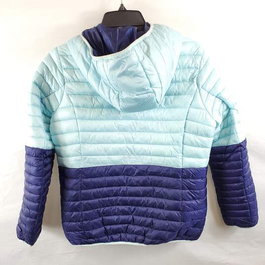 U.S Polo Assn. Women Blue Quilted Puffer Jacket M image number 2