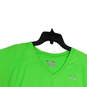 Womens Green V-Neck Short Sleeve Heatgear Pullover T-Shirt Size X-Large image number 3