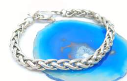 925 Sterling Silver Fancy Link Chain Toggle Clasp Bracelet 25.3g alternative image
