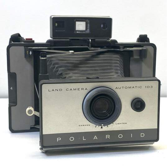 Vintage Polaroid Lot of 2 Land Cameras Automatic 100 & 103 Instant Camera image number 2