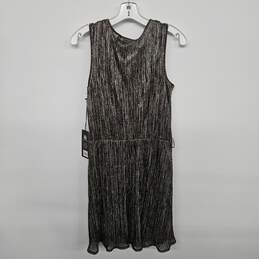 Metallic Tensile Chiffon Mini Dress alternative image