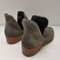 Steve Madden Laramie Gray Suede Cutout Ankle Boots Shoes Women's Size 8 M image number 4
