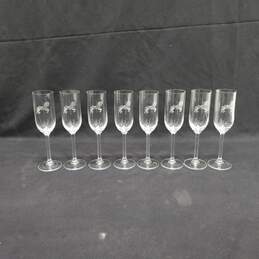 Bundle of 8 Wine Crystal Glasses
