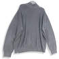 Mens Black Mock Neck Quarter Zip Long Sleeve Pullover Sweater Size 2XL image number 2