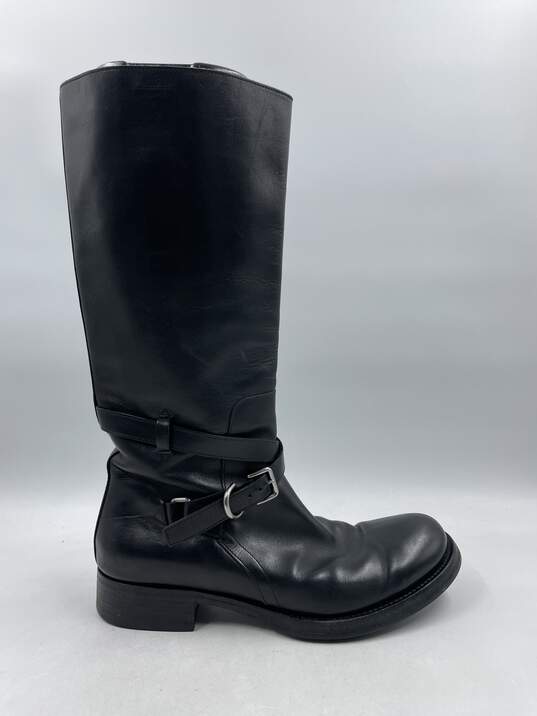 Authentic Prada Black Jodhpur Calf Boots M 9 image number 1