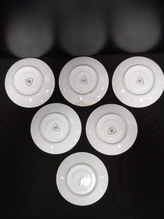 Bundle of 6 White Signature Collection Queen Anne China Saucers image number 3