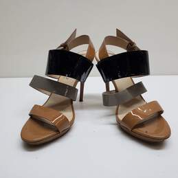 KORS Michael Kors Womens Tri-color Patent Leather Heel Sandals Sz 7 alternative image