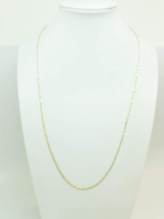 14K Gold Twisted Fancy Chain Necklace 3.2g image number 1