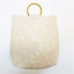 Francesca's Floral Vinyl Embossed Small Shoulder Tote Bag alternative image