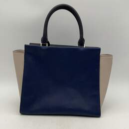 Kate Spade Womens White Blue Inner Pockets Double Top Handle Handbag Purse alternative image