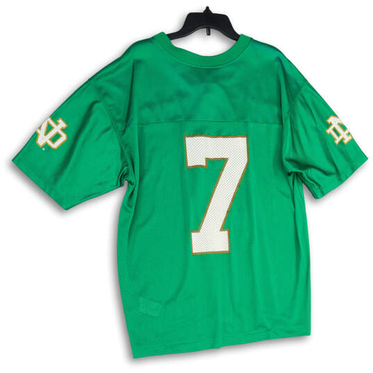 NWT Mens Green Notre Dame Fighting Irish #7 NCAA Football Jersey Size Large image number 2