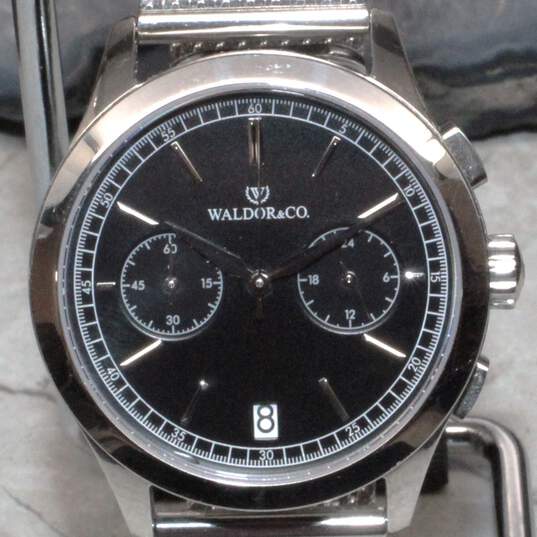 Waldor & Co. Chrono 39 Stainless Steel Men's Watch image number 3