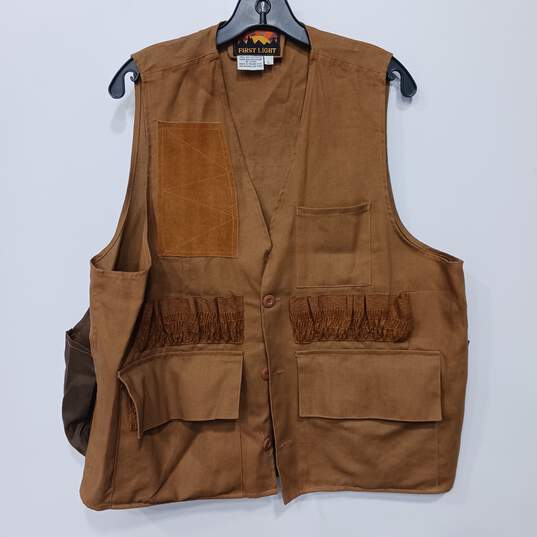 First Light Men's Brown Ammo Vest Size Large image number 1