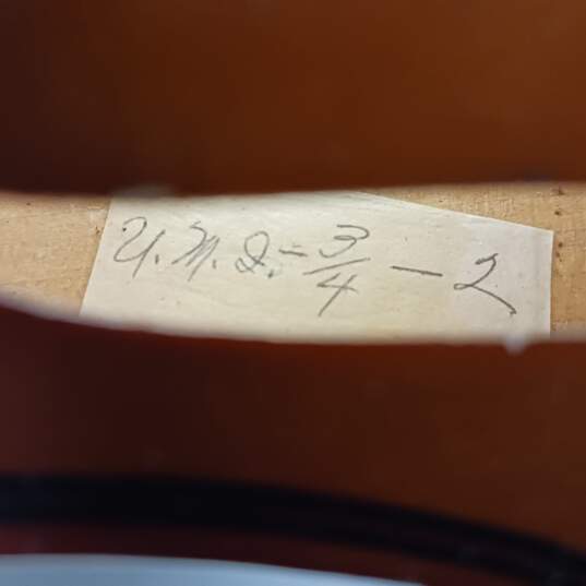 Violin W/ Bow in Black Hard Case image number 3