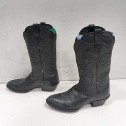 Ariat Women's #15770 Embroidered Black Leather Western Boots Size 6B alternative image