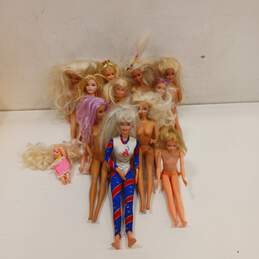 Lot of 12 Assorted Barbie Dolls