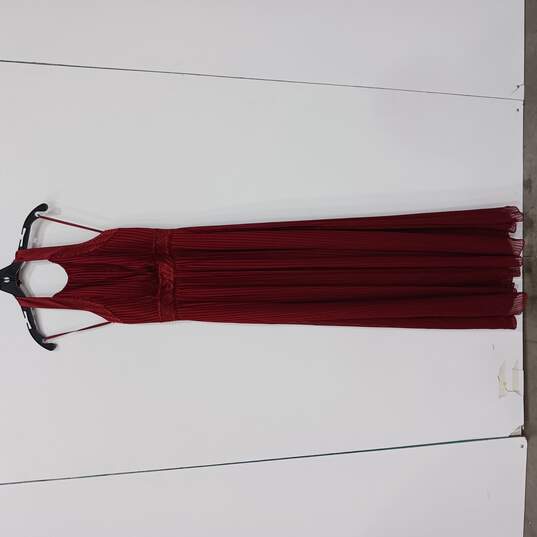 Max and Cleo Women's Maroon Formal Maxi Dress Size 6 image number 1