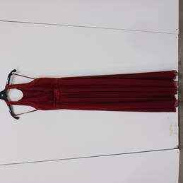 Max and Cleo Women's Maroon Formal Maxi Dress Size 6