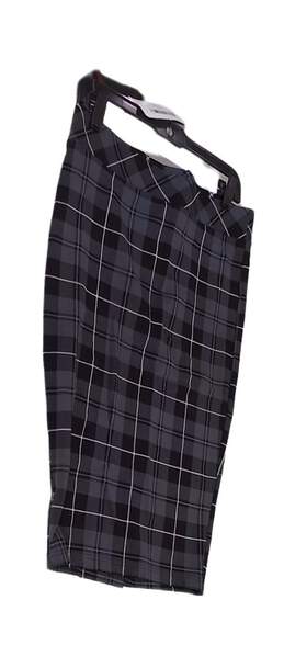 Women Gray Black Plaid Casual Straight And Pencil Skirt Size 00 alternative image
