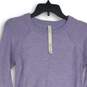 Lululemon Womens Lavender Crew Neck Long Sleeve Pullover T-Shirt Size 4 image number 3