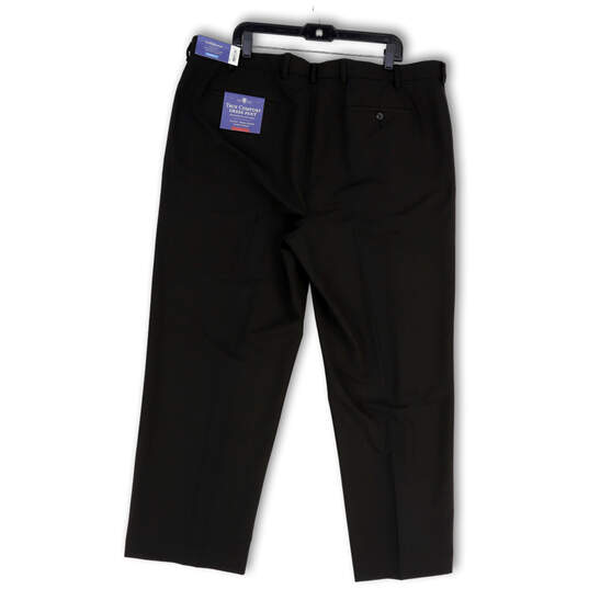 NWT Mens Black Pleated Front Straight Leg True Comfort Dress Pants Sz 40x30 image number 2