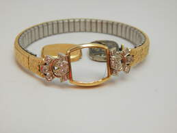 Vintage Gruen Precision 14K Yellow Gold Diamond Accent Case 17 Jewels Women's Dress Watch 17.8g
