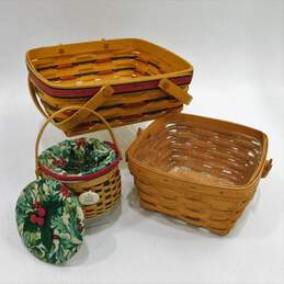Lot of 3 Vintage Longaberger Baskets