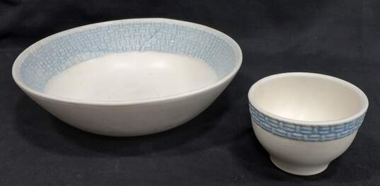 Pottery Woven Pattern Corn Chips & Salsa Bowls LG/SM image number 2