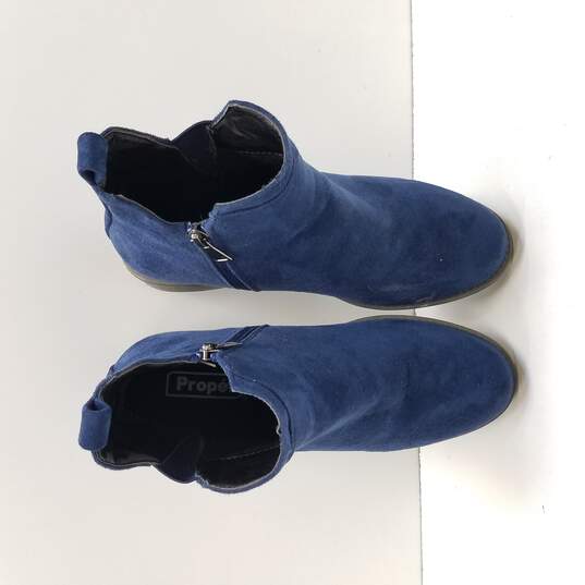 Propet Women's Tandy Blue Zip Chelsea Boots Size 7.5 image number 5