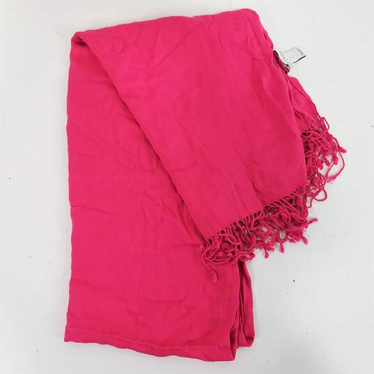 White House Black Market Bright Pink Women's Scarf image number 2