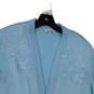 Women's Light Blue Long Sleeve Cardigan Sz 14 image number 3