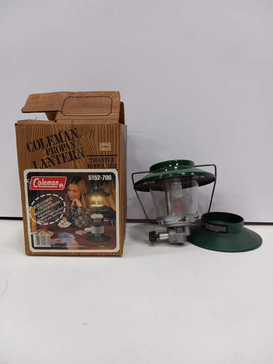 Vintage Coleman Propane Lantern 2 Mantle Model 5152-700 image number 1