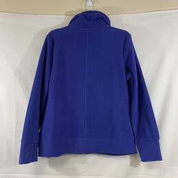 Women's Blue Calvin Klein Full-Zip Fleece, Sz. L alternative image