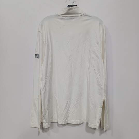Bogner White 1/4 Zip Sweater Men's Size XL image number 2