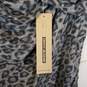 NWT Womens Leopard Print Cowl Neck Long Sleeve Bodycon Dress Size M image number 4