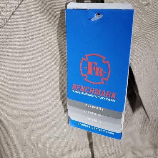 NWT Mens Flame Resistant Cotton Long Sleeve One-Piece Overalls Size Medium image number 4