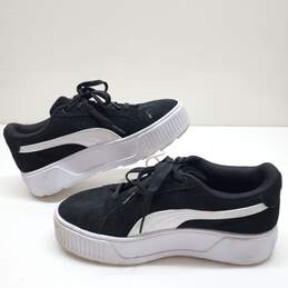 Puma Karmen Black White Gold Women Casual Platform Shoes Sneakers Size 9.5