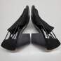 WOMEN'S EILEEN FISHER BLACK ANKLE PEEP TOE BOOTIES SIZE 7 image number 2
